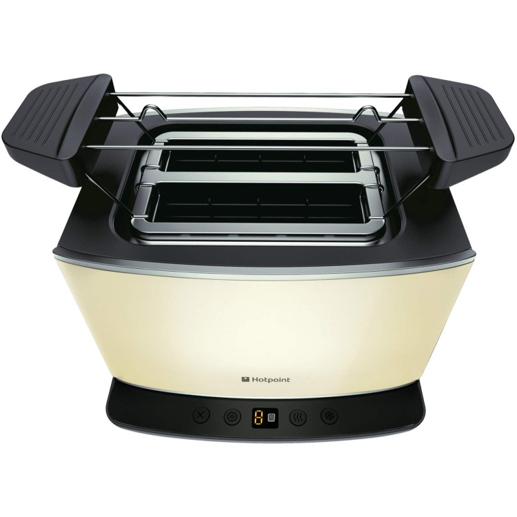 GRADE A1 - Hotpoint TT22EAC0 2-slot Toaster Cream