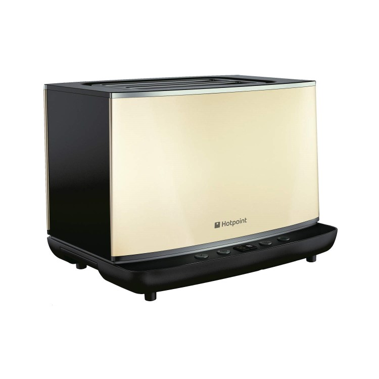 GRADE A1 - Hotpoint TT22EAC0 2-slot Toaster Cream