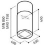 Elica TUBE_ISLAND Cylindrical 43cm Island Hood in Stainless Steel