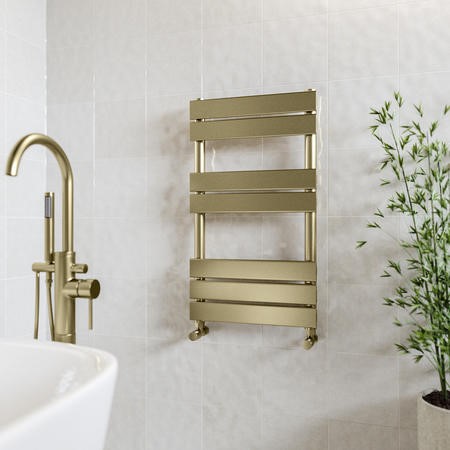 Brass Towel Radiator 800 x 450mm - Tundra TUNBB800 | Appliances Direct