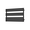 Black Heated Towel Rail Radiator 600 x 1000mm - Tundra