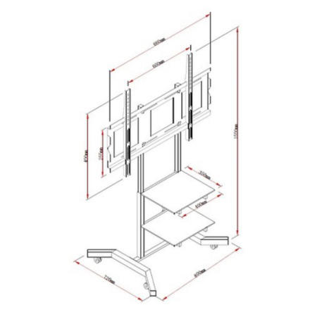 MMT TV Trolley - Up to 60 Inch