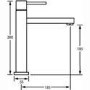CDA TV4CH Square Tower Single Lever Mixer Tap