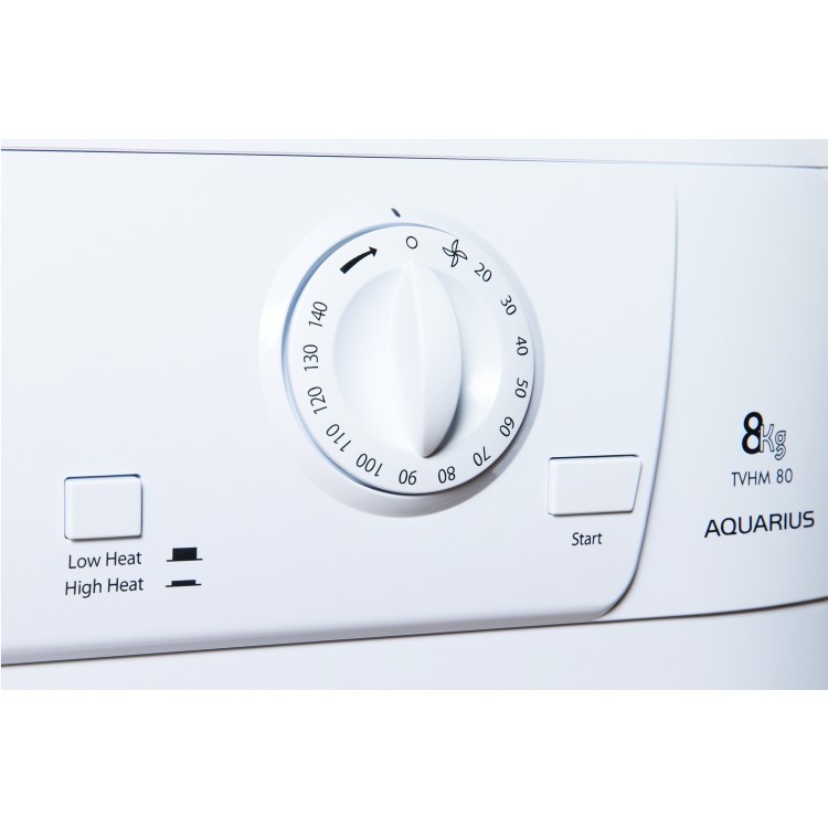 GRADE A3 - Hotpoint TVHM80CP 8kg Freestanding Vented Tumble Dryer White
