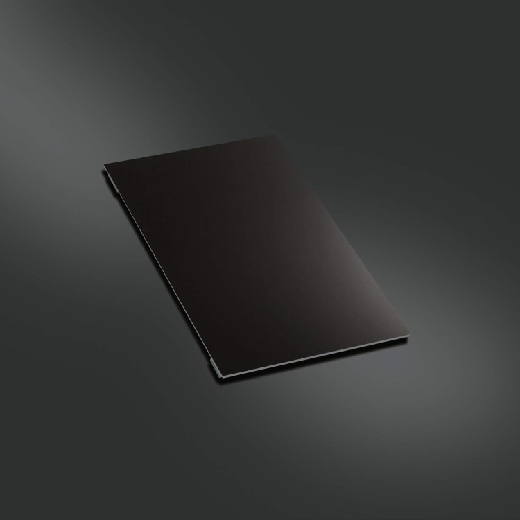 Smeg TVN 24cm Wide Reversible Black Glass And Stainless Steel Chopping Board