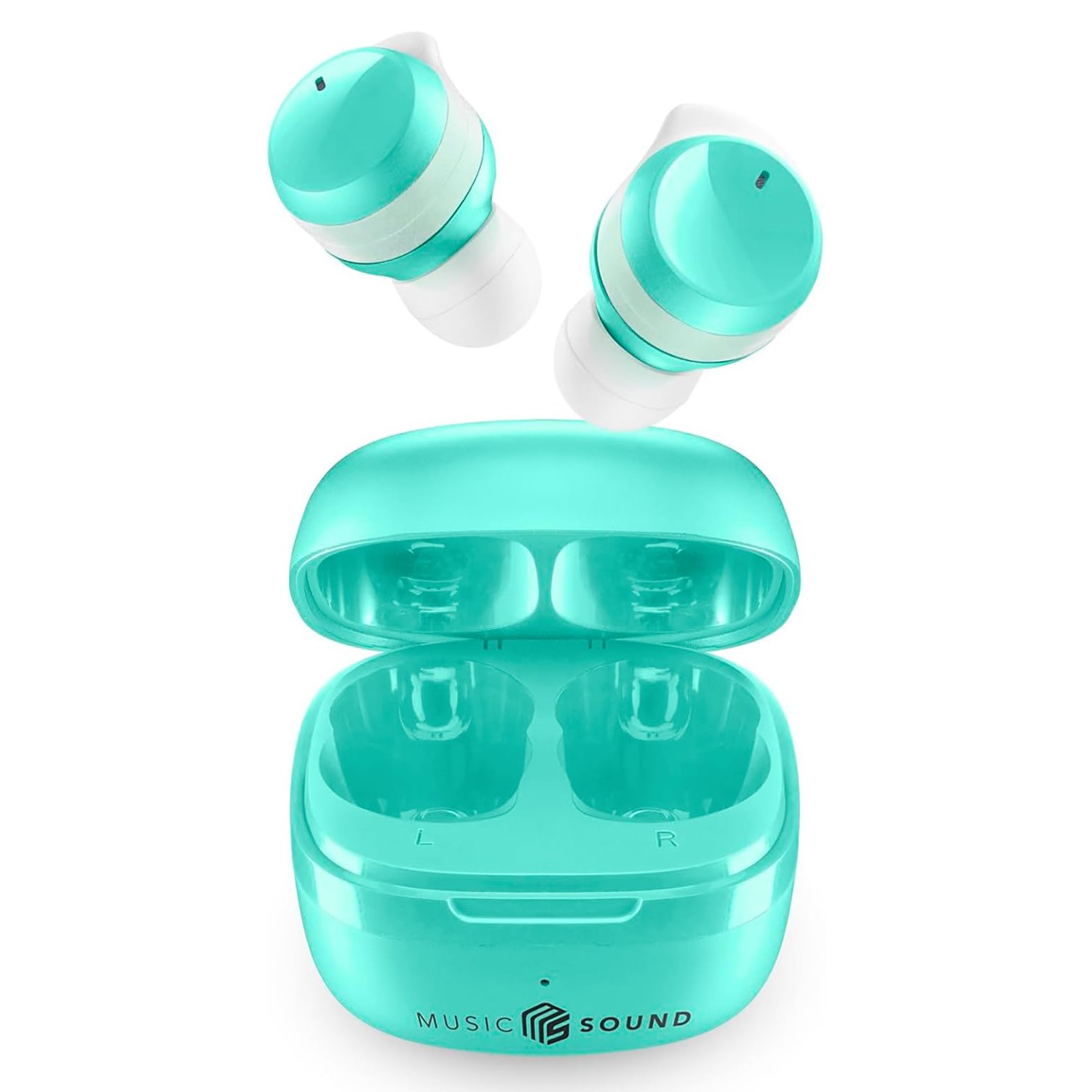 Music Sound Flow True Wireless Bluetooth In-Ear Earbuds Green BTMSTWSFLOWG - Picture 1 of 6