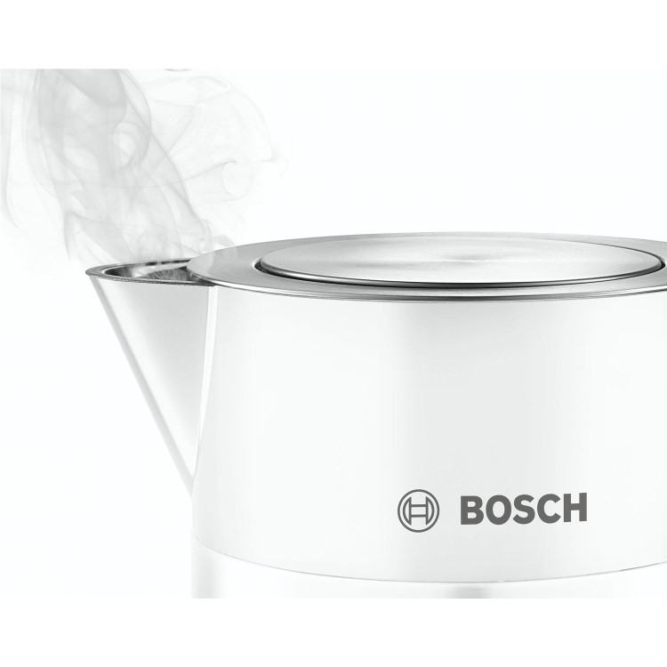 Bosch TWK7201GB 1.7L Cordless Kettle - White & Stainless Steel