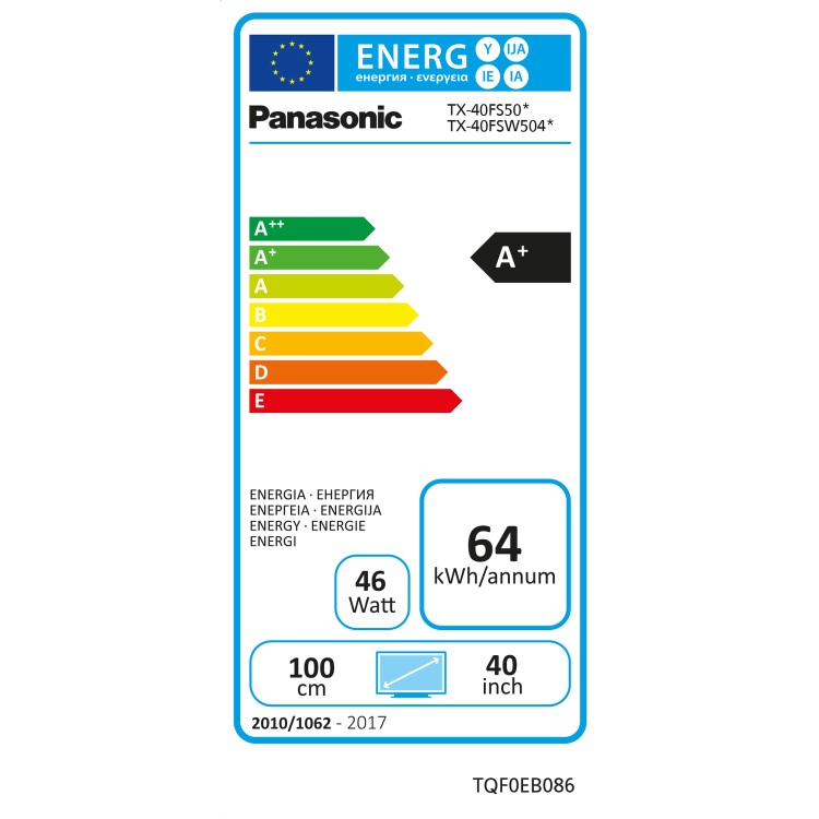 Ex Display - Panasonic TX-40FS503B 40" 1080p Full HD HDR LED Smart TV with 5 Year warranty