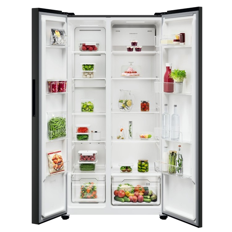 AEG 6000 Series 532 Litre Side-by-Side American Fridge Freezer - Black