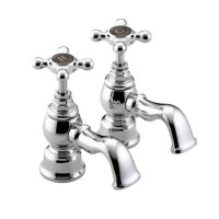 Bristan Trinity 2 Bath Pillar Taps Chrome