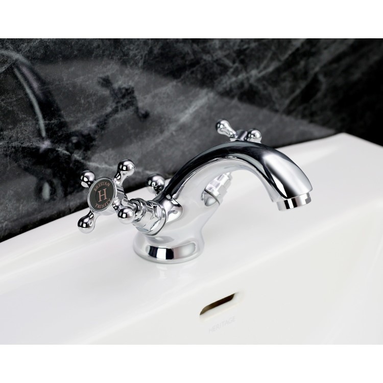 Bristan Trinity Chrome Basin Mixer Tap with Waste