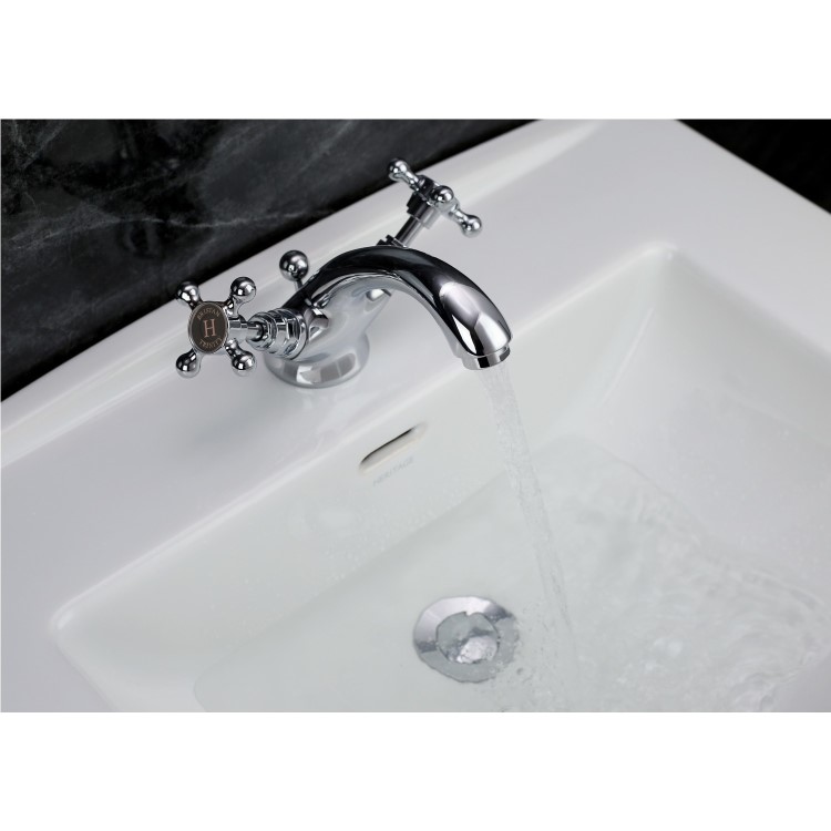 Bristan Trinity Chrome Basin Mixer Tap with Waste