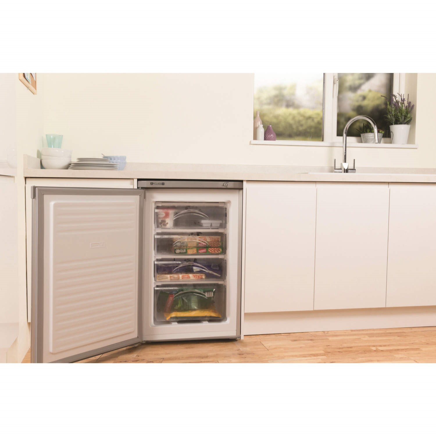 Indesit TZAA10S 78 Litre Freestanding Under Counter Freezer 55cm Wide