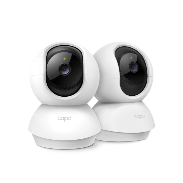 TP-Link PanTilt Home Security Wi-Fi 1080p CCTV Camera White 2 Pack