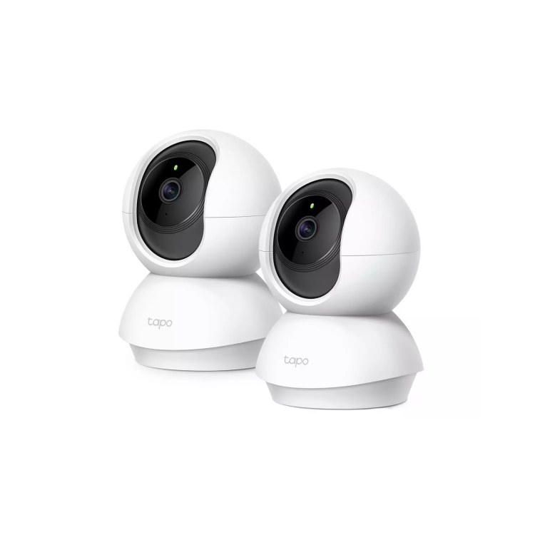 TP-Link PanTilt Home Security Wi-Fi 1080p CCTV Camera White 2 Pack