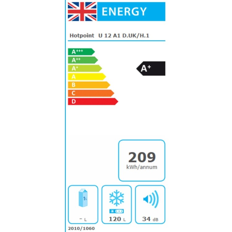 Hotpoint 120 Litre In-Column Integrated Freezer