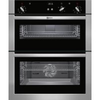 Neff U17S32N5GB Built-under Fan Double Oven Stainless Steel