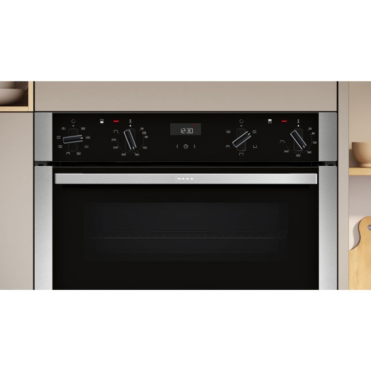 Neff N50 Built-In Double Oven - Stainless Steel