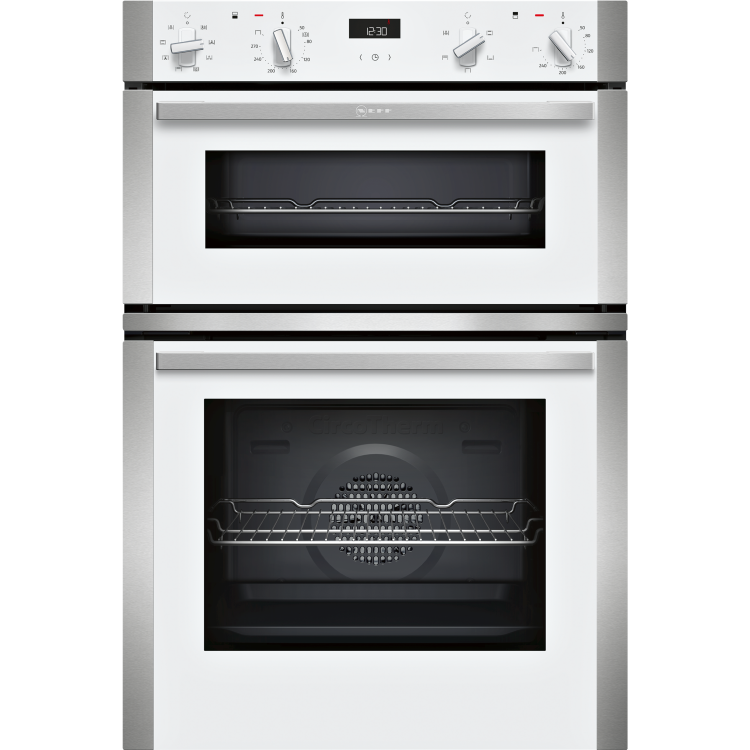 GRADE A1 - Neff U1ACE2HW0B N50 7 Function Built-in Double Oven With LCD Display - White