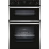 Refurbished Neff N50 U1ACI5HN0B 60cm Double Built In Electric Oven With Catalytic Cleaning Stainless Steel