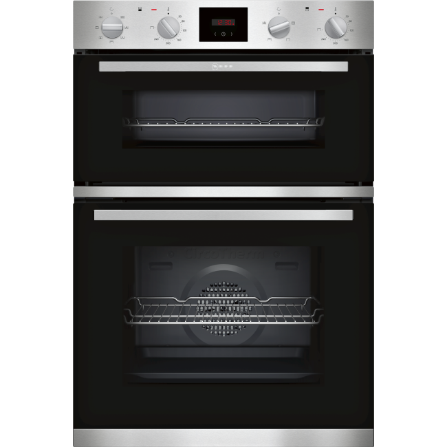 GRADE A2 - Neff U1HCC0AN0B 5 Function Electric Built In Double Oven With LCD Display - Stainless Steel