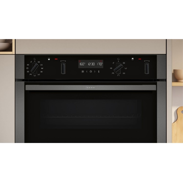 Neff N50 Built-In Double Oven - Graphite