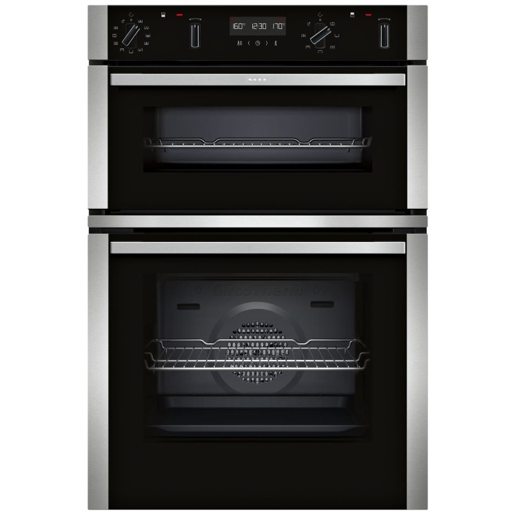 Neff N50 U2ACH7AN7B Built-In Double Oven - Stainless Steel