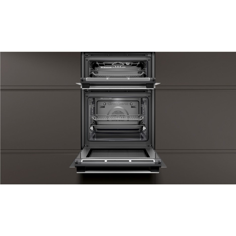Neff N50 Electric Built In Double Oven with Pyrolytic Cleaning & Meat