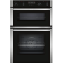 GRADE A3 - NEFF U2ACM7HN0B N50 8 Function Electric Built In Double Oven - Stainless Steel