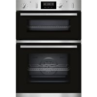 Refurbished Neff N50 U2GCH7AN0B 60cm Double Built In Electric Oven Stainless Steel