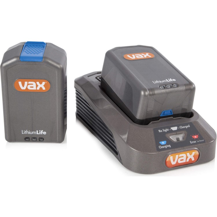 Vax U86ALB Cordless Upright DUO Vacuum Cleaner Grey And Blue