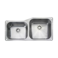 Rangemaster Classic Undermount 400x420 350x420 1.5 Bowl LHSB Stainless Steel Sink