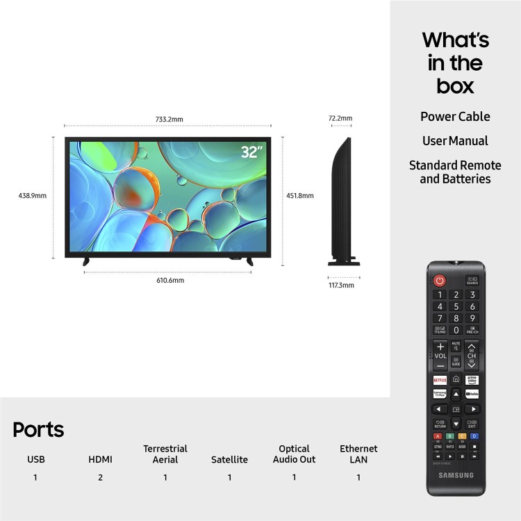 Samsung UE32H5000FKXXU HD TV - Black