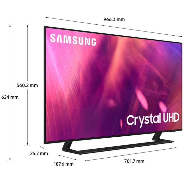 Samsung AU9000 43 Inch 4K Crystal HDR Smart TV