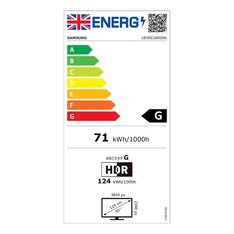 Samsung Crystal CU8500 50 inch LED 4K HDR Smart TV