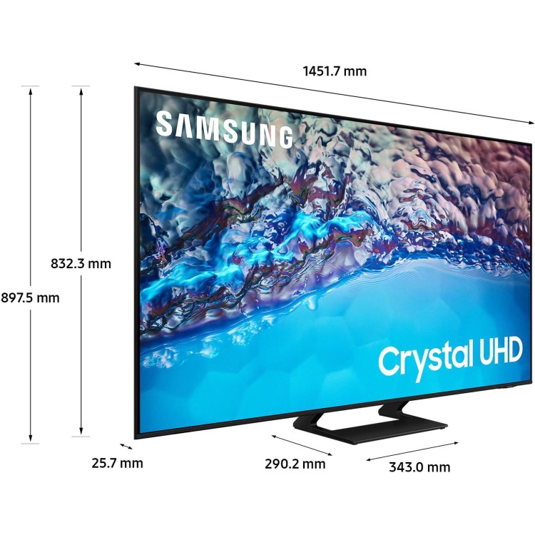 Refurbished Samsung BU8000 65" 4K Ultra HD with HDR10+ LED Freeview Play Smart TV