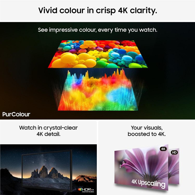 Samsung UE65U8020HKXXU 65" Crystal UHD 4K Smart TV with HDR10+ Gaming Hub & Tizen Smart TV Platform