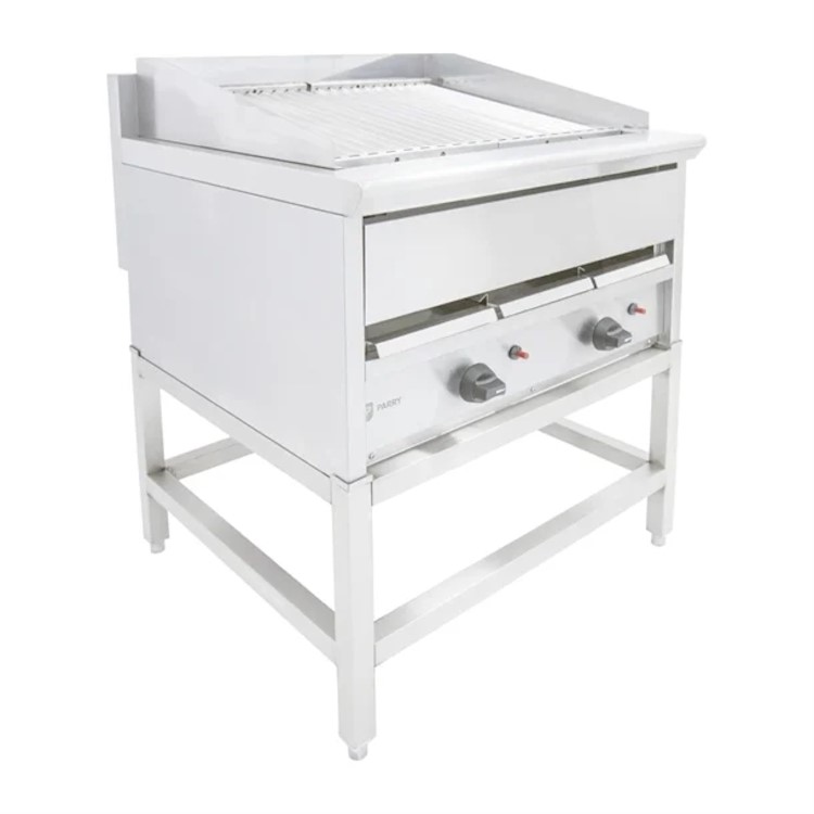 Parry UGC8N - Heavy Duty Radiant Lavaless Chargrill. 800mm Wide. 4 Burners. Dual Zone Control. Natural Gas. Made In Britain. 2 Years Full Manufacturers warranty