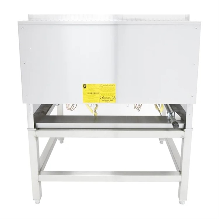 Parry UGC8N - Heavy Duty Radiant Lavaless Chargrill. 800mm Wide. 4 Burners. Dual Zone Control. Natural Gas. Made In Britain. 2 Years Full Manufacturers warranty