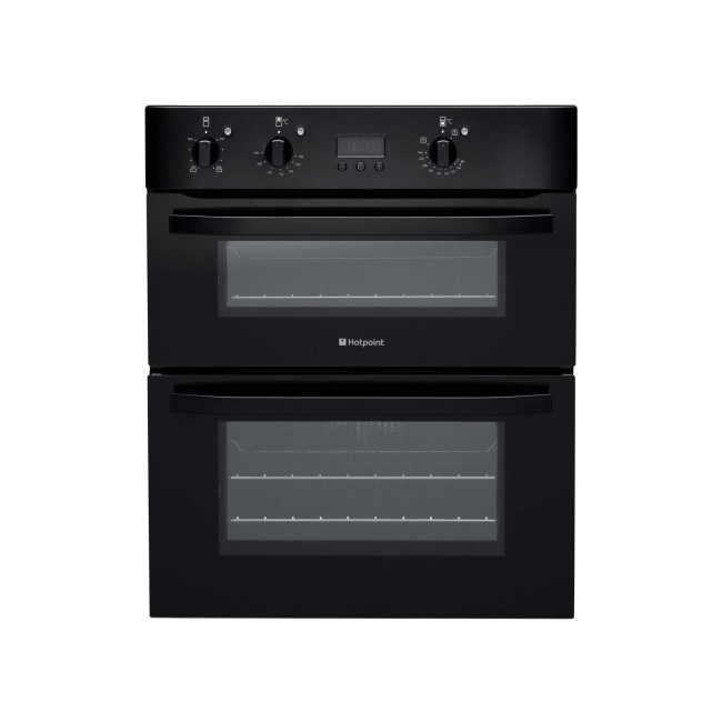 Hotpoint UH53KS Electric Built Under Double Oven Black
