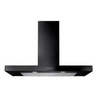 Rangemaster 100cm Slimline Chimney Cooker Hood - Black