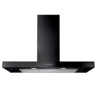 Rangemaster 90cm Slimline Chimney Cooker Hood - Black