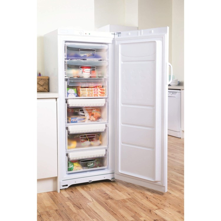 Indesit UIAA10 60cm Wide 150cm High Upright Freestanding Freezer - White