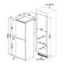 GRADE A3 - Smeg UKC3170P1 54cm Wide 50-50 Integrated Upright In-Column Fridge Freezer