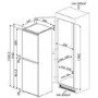 Smeg UKC7172NP 54cm Wide Frost Free 50-50 Integrated Upright In-Column Fridge Freezer - White