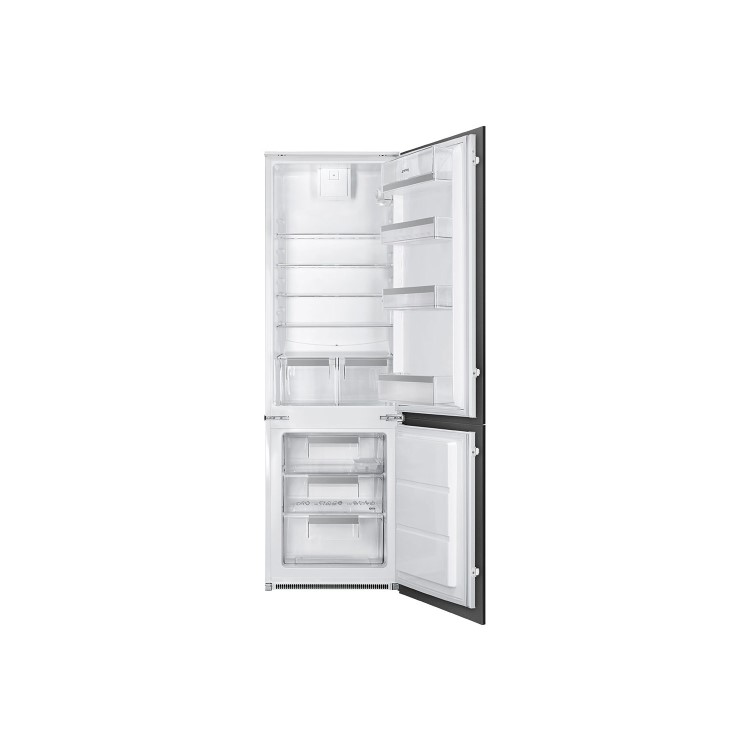 Smeg UKC7280FP1 70-30 Sliding Rail Integrated In-column Fridge Freezer