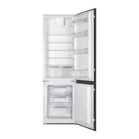 Smeg UKC7280FP 54cm Wide 70-30 Integrated Upright In-column Fridge Freezer - White