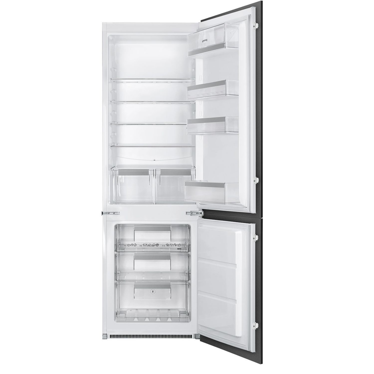 Smeg 257 Litre 70/30 Integrated Fridge Freezer