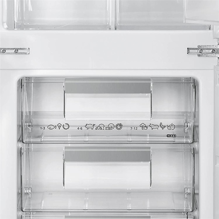 GRADE A1 - Smeg 254 Litre 70/30 Integrated Fridge Freezer