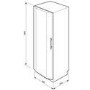 Smeg UKM235XNF Freezer with Finger-Friendly St/steel door in Stainless steel